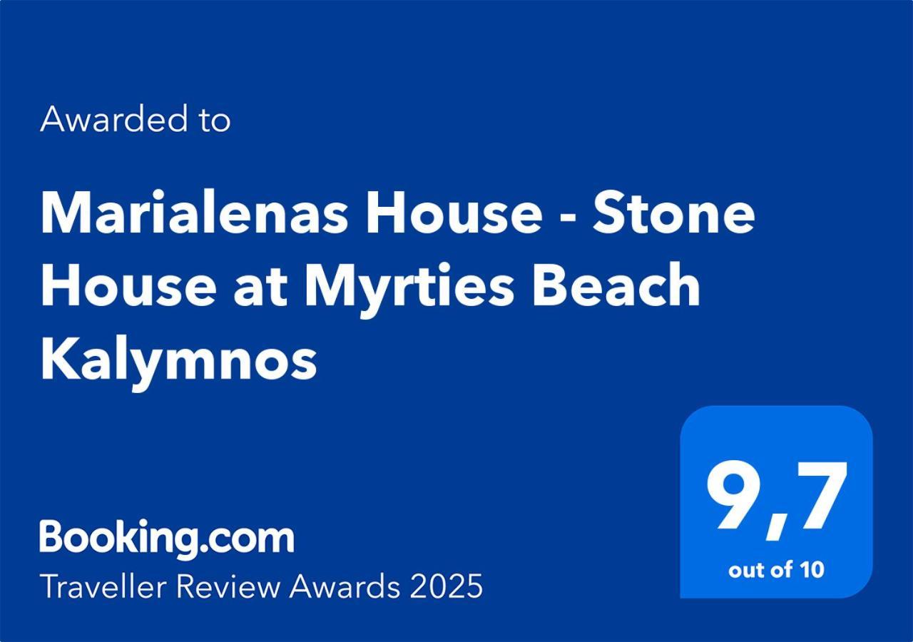 Marialenas House - Stone House At Myrties Beach Kalymnos Ngoại thất bức ảnh